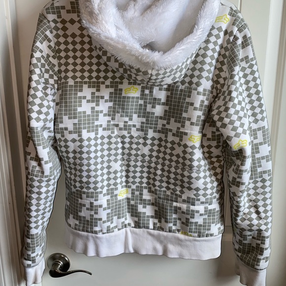 Fox Girls Fur Jacket Zip Up Hoodie Large - Picture 10 of 16